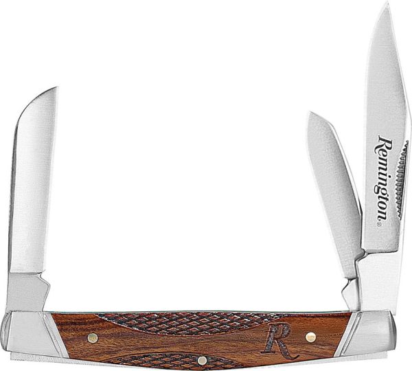 R15657 Remington Woodland Stockman - Brown Wood Handle