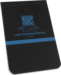 RITR1023 Rite in the Rain Law Enforcement Notebook - Black