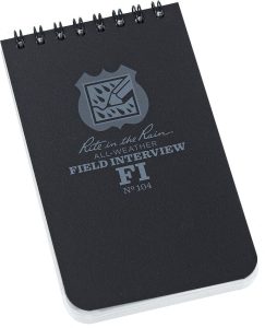 RITR104 Rite in the Rain Field Interview Police 3x5 Notebook
