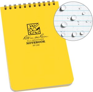 RITR146 Rite in the Rain Top Spiral Notebook 4x6 - Yellow