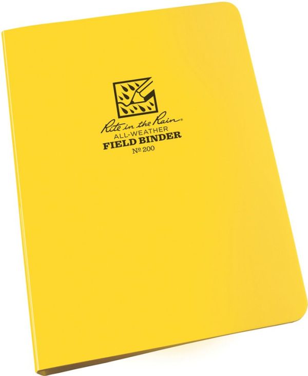 Rite in the Rain Ring Binder - Yellow 0.5in Capacity