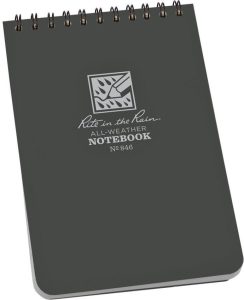 RITR846 Rite in the Rain Top Spiral Notebook 4x6 Gray