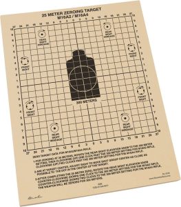 Rite in the Rain 25m Zeroing Target Sheets 100 Pack
