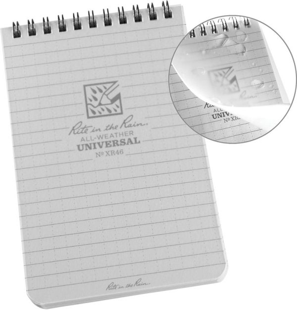 RITRXR46 Rite in the Rain Top Spiral Notebook 4x6 - Universal