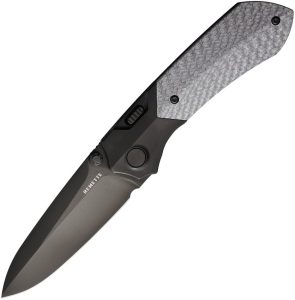 RMTRTPTBDL REMETTE Meteor Button Linerlock Ti/CF Folding Knife