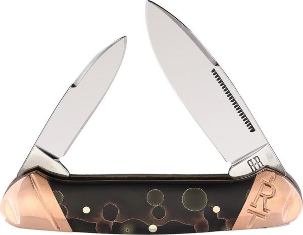 Rough Rider Canoe Copper Swirl Folding Knife