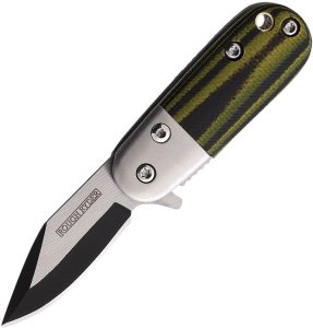 RR2508 Rough Rider Baby Bee Linerlock A/O - Black Yellow G10