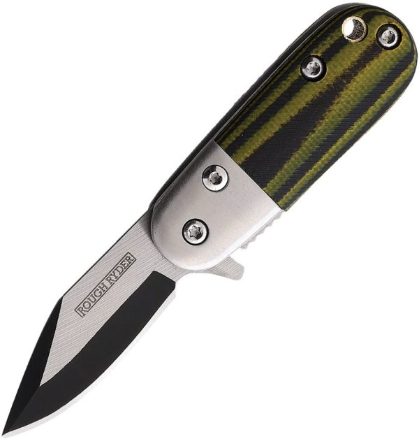 Rough Rider Baby Bee Linerlock A/O - Black Yellow G10
