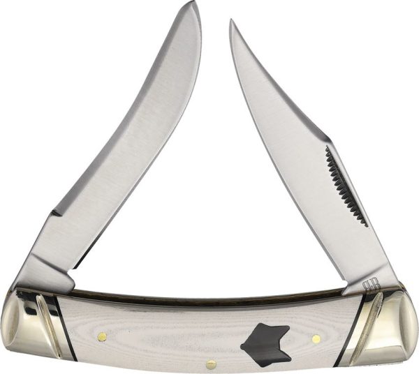 Rough Rider Arctic Fox Small Moose White Micarta