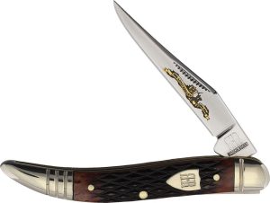 RR2626 Rough Rider 30th Anniversary Lil Toothpick Brown Bone Knife
