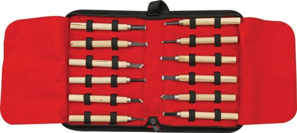 Rough Rider Wood Carving Set 12-Piece Knife Kit