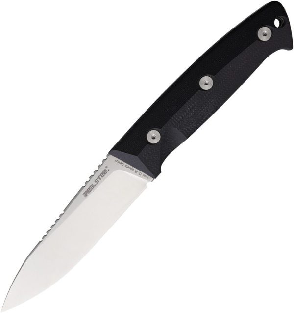 Real Steel Black Thorn Fixed Blade K110 Stainless Black G10