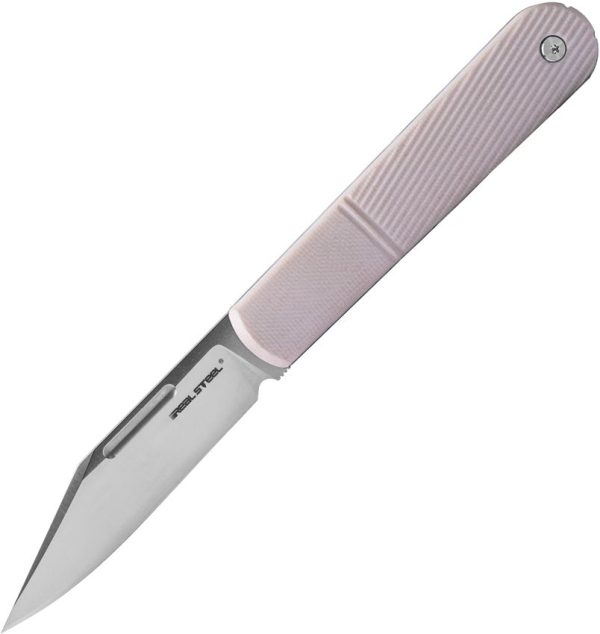 RS8022I Real Steel Barlow RB5 Slip Joint Folding Knife Ivory G10 N690