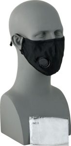 Real Steel Cloth Mask with PM 2.5 Filter - Black