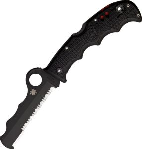 Spyderco Assist Lockback Black - Partially Serrated VG-10