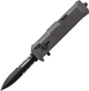 Schrade Out-the-Front Spear 5.25 inch Assist - Black