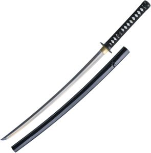 SH10701 CAS Hanwei Practical Katana 27" High Carbon Blade Black Wood Scabbard