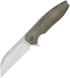 SIGKA7SG SIG KARAK Linerlock Folding Knife OD Green Micarta