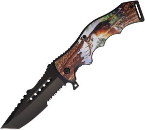 STT271063 S-TEC Linerlock A/O Deer Assisted Hunting Knife