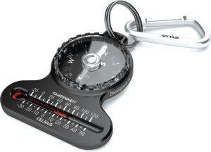 Silva Pocket Compass with Thermometer - Carabiner