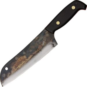 SVSKU Svord Santoku Fixed Blade Knife 7.5" Swedish Steel Black Handle