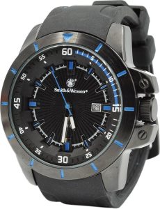 SWW397BL Smith & Wesson Trooper Watch Blue Stitched
