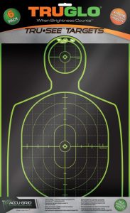 TG13A6 TRUGLO Tru-See Handgun Target Six-Pack 12x18in