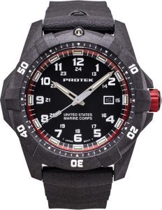 TMEPT1012 ProTek USMC Dive Watch 1012 Series 42mm Black Rubber