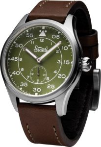 TMESZ2755 Time Concepts Szanto Aviator Watch - Green Dial