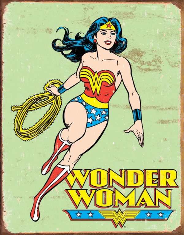 Tin Signs Wonder Woman Retro Comic Hero