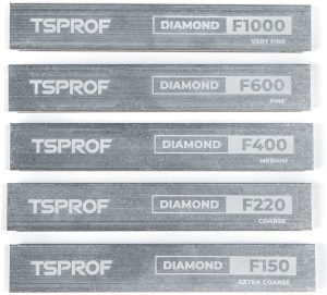 TSPSH2000740 TSPROF Diamond Plates Set 5-Stone Sharpening Progression