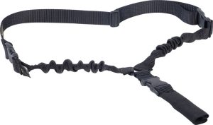 Tasmanian Tiger Single Sling Black - Shock Cord Rifle Sling