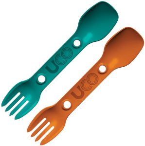 UCO00329 UCO Two Pack Utility Spork Teal - Glass Nylon