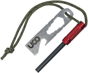 UCO00337 UCO Survival Fire Striker 3000 Red Aluminum