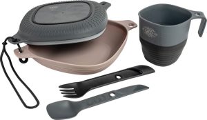UCO00372 UCO Six Piece Mess Kit Black/Gray Polypropylene