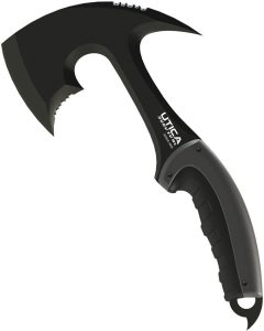 Utica Timber Tamer I Axe 3Cr13 Stainless Fixed Blade Black