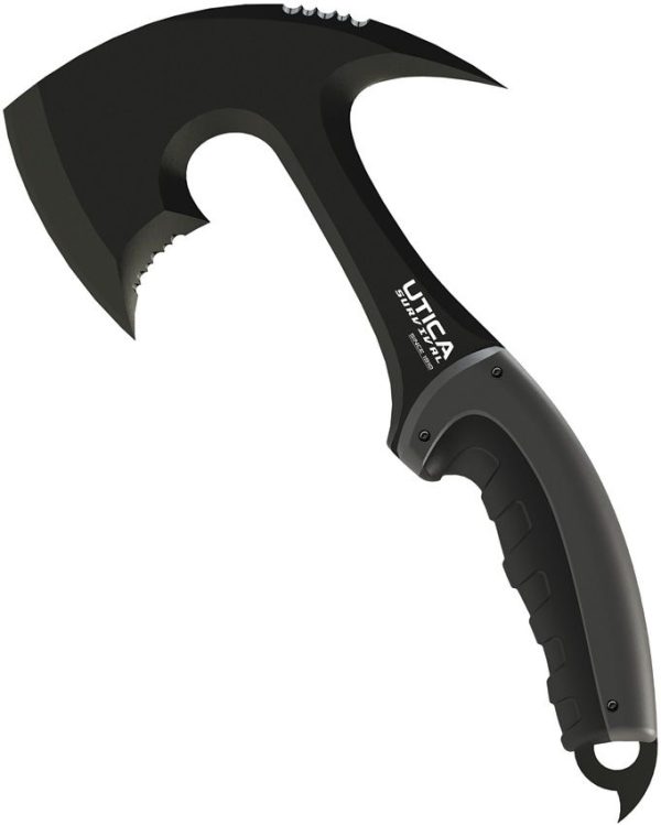 Utica Timber Tamer I Axe 3Cr13 Stainless Fixed Blade Black