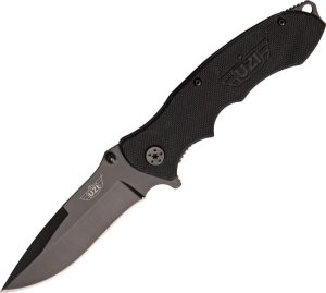 UZIFDR006 Uzi Responder VI A/O Assisted Opening Knife - Black G-10