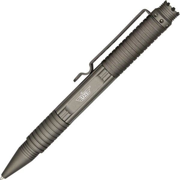 UZITP1 UZI Tactical Pen - 8.125in Gray DNA Catcher