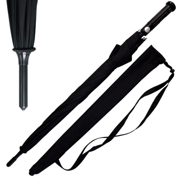 Uzi Tactical Collapsible Umbrella - Reflective Design
