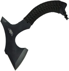 UZKAXE5 Uzi Throwing Axe - 10 inches Black Paracord