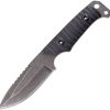 Uzi Shomer Fixed Blade Knife 4.5" Black Stainless w/ Kydex Sheath