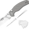 Kizer Cutlery C01C Utility Folding Knife, 2.88" 5Cr15MoV Blade, Gray G10, Button Lock