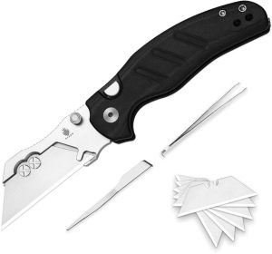 Kizer Cutlery C01C Uti 1 Button Lock - Black G10