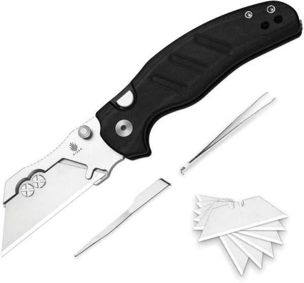 Kizer Cutlery C01C Uti 1 Button Lock - Black G10