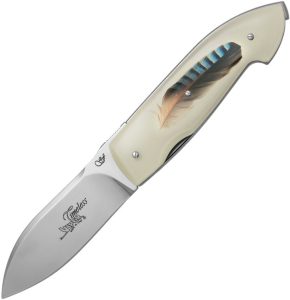 Viper Timeless Feather Linerlock Jay Feather Handle