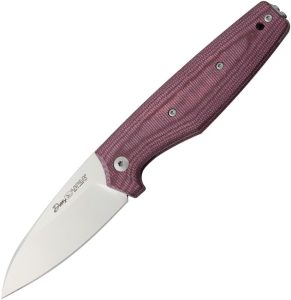 Viper Dan2 Burgundy Canvas Folding Knife N690Co Wharncliff