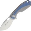 Viper Lille Framelock Folding Knife 2.5" M390 Blue Titanium