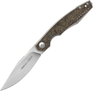 Viper Belone Linerlock Folding Knife M390 Gold Carbon Fiber