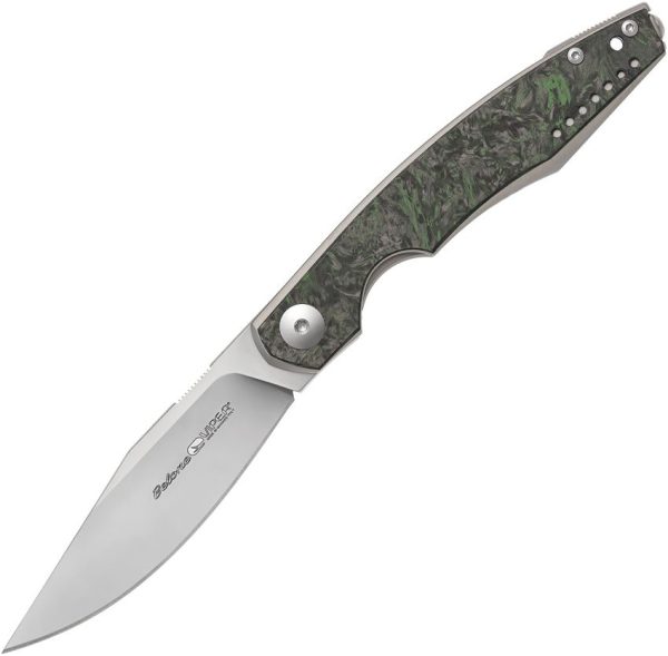 Viper Belone Linerlock Green Carbon Fiber Folding Knife